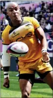 ??  ?? INTENT: Varndell’s early try gave Wasps breathing space