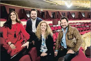  ?? QUIQUE GARCÍA / EFE ?? Anna Pirozzi, Vasily Ladyuk, la maestra Speranza Scappucci e Ildar Abdrazakov