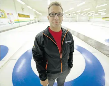  ?? JOHN LUCAS/EDMONTON JOURNAL ?? Curler Colin Rechlo at the Granite Curling Club: “It’s nice that barriers are being broken.”