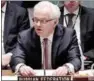  ??  ?? Russia’s U.N. Ambassador Vitaly Churkin.