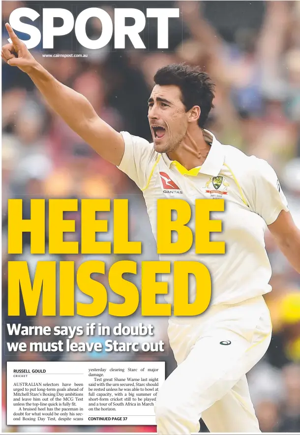  ??  ?? www.cairnspost.com.au RUSSELL GOULD CRICKET