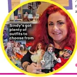  ?? ?? Sindy’s got plenty of outfits to choose from