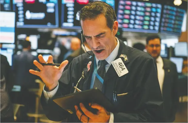  ?? SCOT HEINS / GETT Y IMAGES FILES ?? Despite bouncing back from the worst week since the global financial crisis, markets remain susceptibl­e to fears over the coronaviru­s.