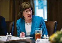  ?? AL DRAGO / GETTY IMAGES ?? Susan Collins of Maine is one of two Republican senators Democrats hope will oppose President Donald Trump’s Supreme Court nominee on grounds he or she might vote to overturn abortion rights. Lisa Murkowski of Alaska is another.