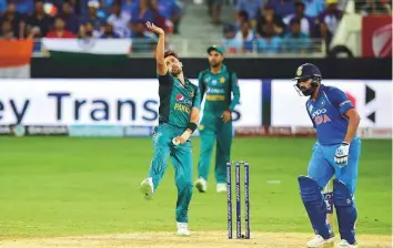  ?? Virendra Saklani/Gulf News ?? Pakistan bowler Mohammad Amir bowls against India in the Asia Cup last week. The speedster went wicketless in the tournament only to be dropped later.