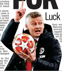  ?? REUTERS ?? Helpless: Solskjaer makes a point on the touchline