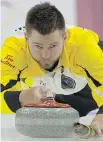  ?? CURLING CANADA/MICHAEL BURNS ?? Winnipeg’s Mike McEwen will lead his rink into the College Clean Restoratio­n Curling Classic.