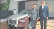  ??  ?? Sharad Kachalia, director, marketing, Navnit Motors with Sven Ritter, FM, Asia Pacific, Rolls-Royce, in Mumbai