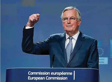  ?? Foto: AFP ?? Michel Barnier glaubt nunmehr, dass ein Handelsver­trag bis Ende 2020 machbar ist.