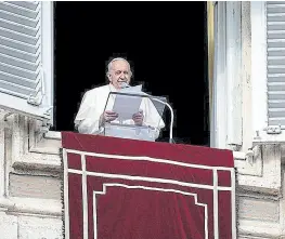  ?? Reuters ?? Francisco, en una aparición en el Vaticano