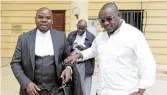  ?? /Reuters ?? Next move: Lawyers Charles Midenga and Ekuru Aukot after a Kenyan judge ruled the government’s intention to deploy police officers in Haiti was unconstitu­tional.