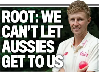  ??  ?? In the pink: Joe Root with the ball to be used in this week’s day-night Test against West Indies