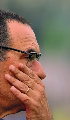  ?? AFP ?? Maurizio Sarri, 59 anni, è alla sua terza stagione con il Napoli