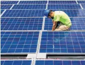  ?? Logan Cyrus / Washington Post ?? Solar developers and environmen­talists have grown increasing­ly worried as President Donald Trump reviews a series of trade and energy policies.