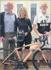  ?? ?? Barry O’Leary, Ailish Coleman and Richard O’Leary, three of the five-strong team who will cycle from Galway to Bray for Marymount Hospice.