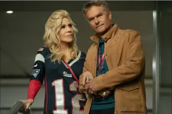  ?? SCOTT GARFIELD — PARAMOUNT PICTURES/TNS ?? Jane Fonda, left, as Trish and Harry Hamlin as Dan in “80for Brady.” ‘80 FOR BRADY’
2.5 stars (out of 4)
Rated: PG-13 (for brief strong language, some drug content and some suggestive references)
Running time: 1:38
How to watch: In theaters Friday