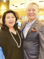  ??  ?? Irene Martel Francisco and Mario Katigbak.
