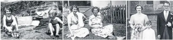  ??  ?? Margaret, left, and Sheila in Pittenweem on holiday