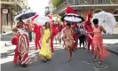  ??  ?? Queen Latifah, Regina Hall, Jada Pinkett Smith and Tiffany Haddish in Girls Trip. Photograph: Allstar/Universal Pictures