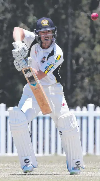  ?? Picture: MIKE BATTERHAM ?? Nic Peterson is thriving now he’s opening the batting for Southport Labrador.