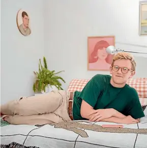  ?? ABIGAIL DOUGHERTY ?? Chris Parker loves his ‘‘masc free’’ bedroom.