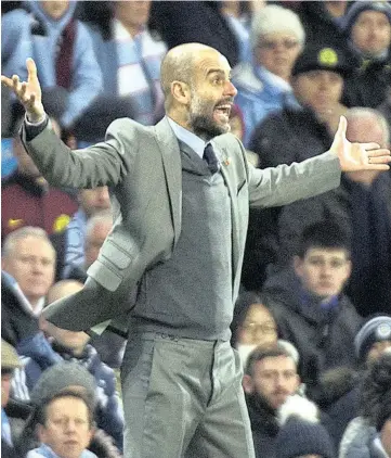  ?? PICTURE: EPA ?? NOW LISTEN HERE: Manchester City manager Pep Guardiola admits he is still trying to find his feet in the Premiershi­p, following his team’s defeat to Chelsea at the weekend.