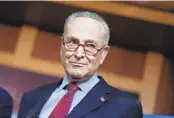  ?? J. SCOTT APPLEWHITE AP FILE ?? Senate Majority Leader Chuck Schumer, D-N.Y., has led the 50-50 Senate in a surprising­ly productive run.