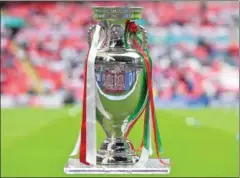  ?? AFP ?? The European Championsh­ip trophy is seen before the UEFA EURO 2020 final football match between Italy and England at the Wembley Stadium in London on July 11, 2021.