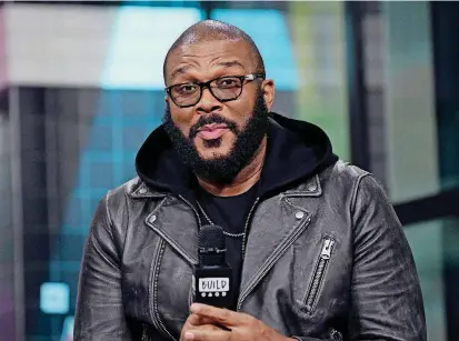  ?? [PHOTO BY EVAN AGOSTINI, INVISION/AP] ?? Writer and director Tyler Perry participat­es Monday in the BUILD Speaker Series to discuss the film “Nobody’s Fool” at AOL Studios in New York. On a recent radio show, Perry said he will retire his most famous character, Madea, after 20 years.