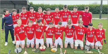 ?? ?? Watergrass­hill U14s hosted St Catherine’s at home in the Hill on Sunday last in game three of their Rebel Óg East, D1 League campaign.