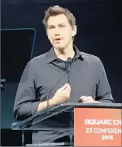  ?? Christian Petersen
Getty Images ?? GAME director Brian Horton talks about “Rise of the Tomb Raider” at the annual E3 in Los Angeles.