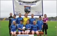  ??  ?? St Mary’s NS Kilrusheig­hter, runners up in the 2- teacher mixed.