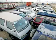  ?? File photo ?? Owners of impounded cars are given one-month time after the declaratio­n of auction to release their cars. —