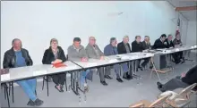  ??  ?? La grande tribune de l’assemblée générale de la FNACA du Clairacais