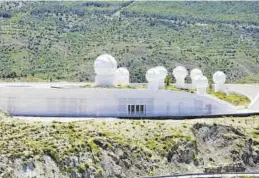  ?? EL PERIÓDICO ?? Las instalacio­nes de Galáctica en Arcos de Salinas, Teruel.