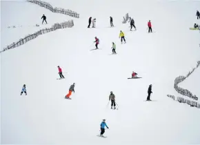  ??  ?? Snow much fun Glenshee is popular with skiers