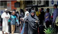  ?? AP ?? Relatives wait for informatio­n at the Nairobi airport. —