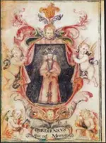  ??  ?? Nuestro Padre Jesús de la Sentencia y la Virgen de la Esperanza en el libro de reglas de la hermandad de la Macarena, año 1720.