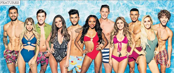  ??  ?? Reality bites: Love Island, which is presented by Caroline Flack, below, will this time feature two models, a personal trainer, an A&E doctor and the daughter of actor Danny Dyer