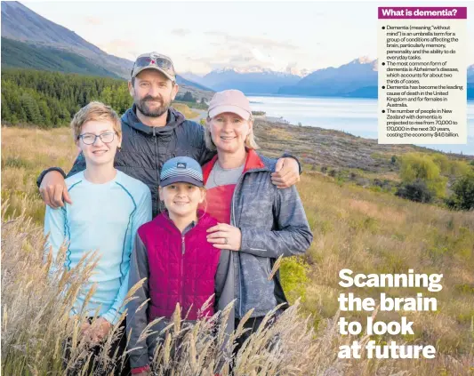  ?? PHOTO / MIKE SCOTT ?? New Zealand Herald visual journalist Mike Scott with his family, daughter Ruby, 12 (left), Aria, 10, and partner Marita Lavery.