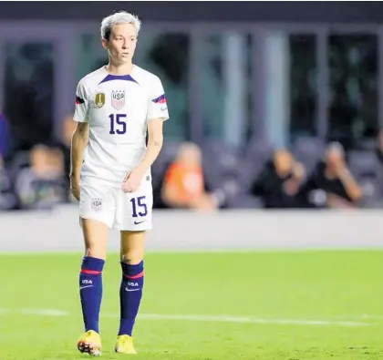  ?? Photo / Getty Images ?? US footballer Megan Rapinoe is one of the stars expected for next year’s Fifa Womens’ World Cup.