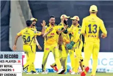  ??  ?? Chennai Super Kings will have to be on top of its game against Royal Challenger­s Bangalore