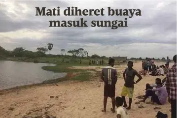  ??  ?? TEMPAT terakhir McClean dilihat sebelum ditarik ke dalam sungai. - Daily Mail