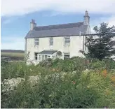  ??  ?? FAMILY HOME Heatherlea, the house on Eday where the Alexanders settled in the late 80s