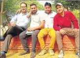  ?? HT PHOTO ?? ▪ Team India Callisto (from left) Zahoor Din Lone, Sunil Kushwaha, Ravi Prakash and Irfan Lateef Mir.