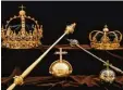 ?? Foto: Polizei ?? Diese beiden Kronen und der Reichsapfe­l in der Mitte sind weg.