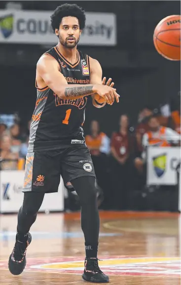  ?? Picture: GETTY IMAGES ?? FIRM FOCUS: Taipan Melo Trimble in action during the round six NBL match against the Perth Wildcats at Cairns Convention Centre on Saturday.