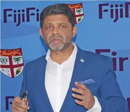  ?? Photo: Ronald Kumar ?? FijiFirst general secretary, Aiyaz Sayed-Khaiyum at the party headquarte­rs in Suva on December 21, 2022.