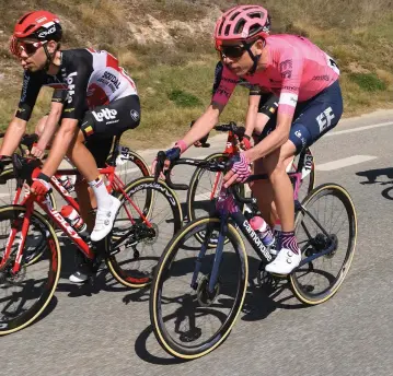  ??  ?? Carthy has had a solid start at the Tour of Catalunya