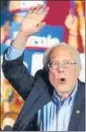  ?? REUTERS ?? US Democratic presidenti­al hopeful Bernie Sanders